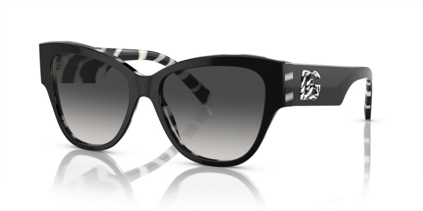 0DG4449 - Dolce & Gabbana - (Black On Zebra) Light Grey Gradient Black - 54 - 16 - 145 MM - Ardor Eyewear 8056597947848