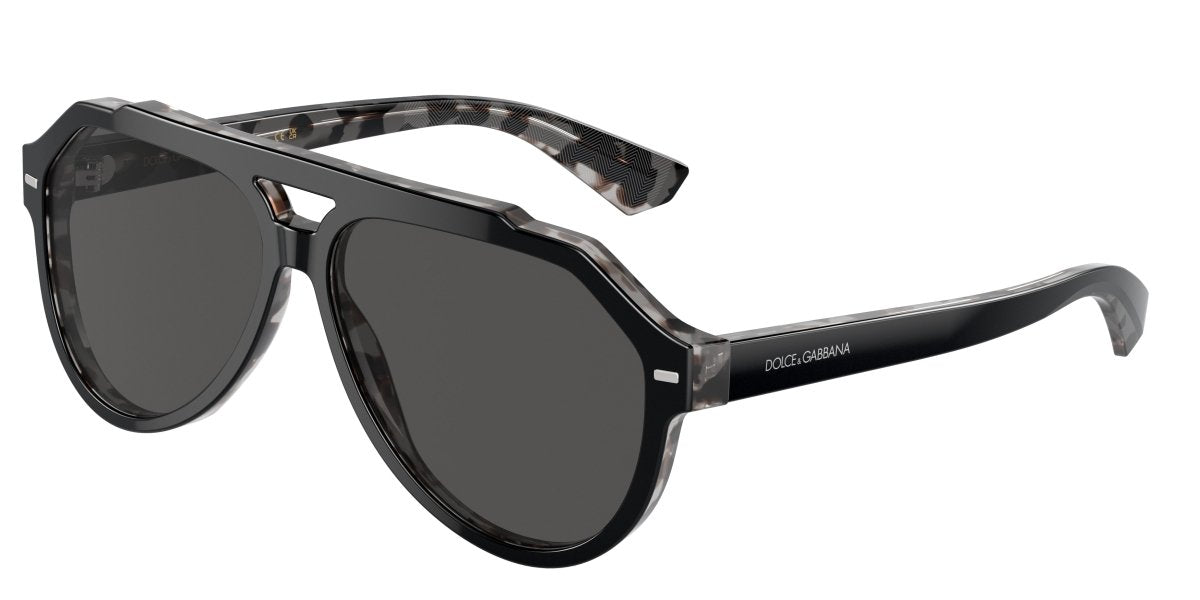 0DG4452 - Dolce & Gabbana - (Black On Grey Havana) Dark Grey - 60 - 13 - 145 MM - Ardor Eyewear 8056597949958