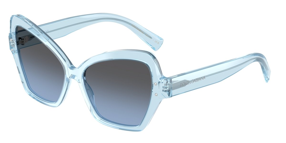 0DG4463 - Dolce & Gabbana - (Transparent Blue) Light Blue Mirror Silver Grad - 56 - 15 - 145 MM - Ardor Eyewear 8056262197714