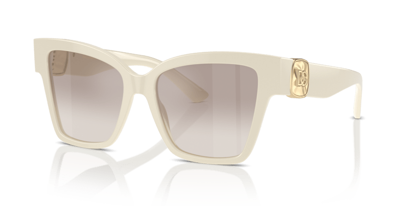 0DG4470 - Dolce & Gabbana - (Cream) Clear Gradient Brown Mirror Silver - 54 - 17 - 145 MM - Ardor Eyewear 8056262083222