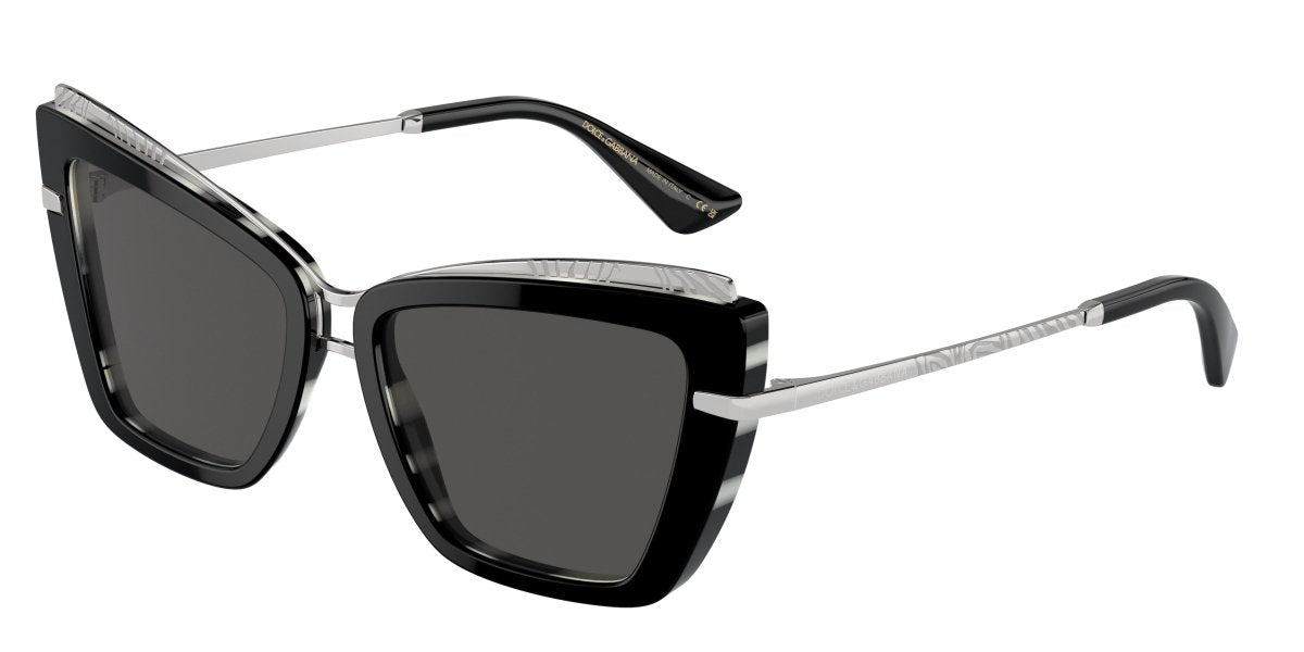 0DG4472 - Dolce & Gabbana - (Black On Zebra) Dark Grey - 54 - 17 - 145 MM - Ardor Eyewear 8056262057032