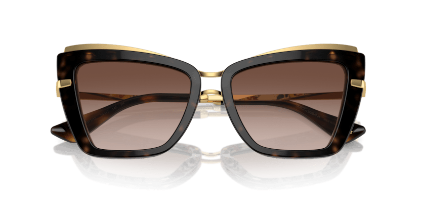 0DG4472 - Dolce & Gabbana - (Havana On White Barrow) Gradient Brown - 54 - 17 - 145 MM - Ardor Eyewear 8056262057056