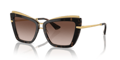 0DG4472 - Dolce & Gabbana - (Havana On White Barrow) Gradient Brown - 54 - 17 - 145 MM - Ardor Eyewear 8056262057056