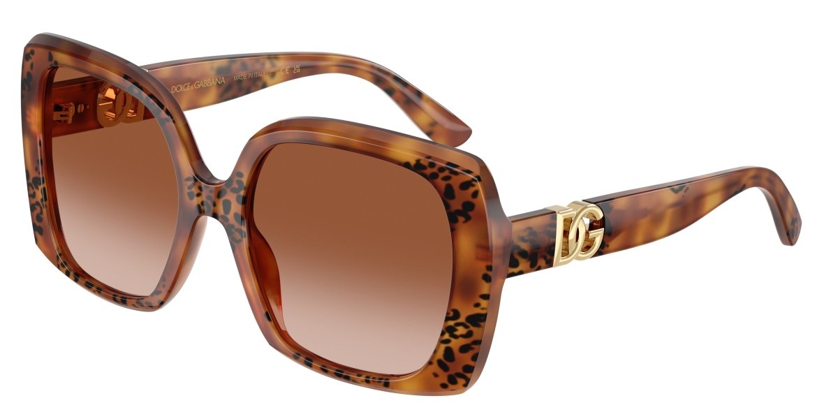 0DG4475 - Dolce & Gabbana - (Havana Leo) Brown Gradient - 56 - 19 - 145 MM - Ardor Eyewear 8056262247501