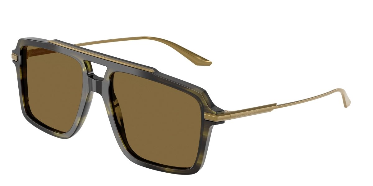 0DG4477 - Dolce & Gabbana - (Striped Olive) Brown - 56 - 17 - 145 MM - Ardor Eyewear 8056262247815