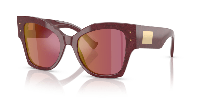 0DG4478 - Dolce & Gabbana - (Bordeaux Lace) Dark Violet Mirror Red - 53 - 20 - 140 MM - Ardor Eyewear 8056262243381