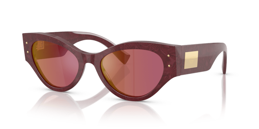 0DG4480 - Dolce & Gabbana - (Bordeaux Lace) Dark Violet Mirror Red - 53 - 19 - 140 MM - Ardor Eyewear 8056262244371