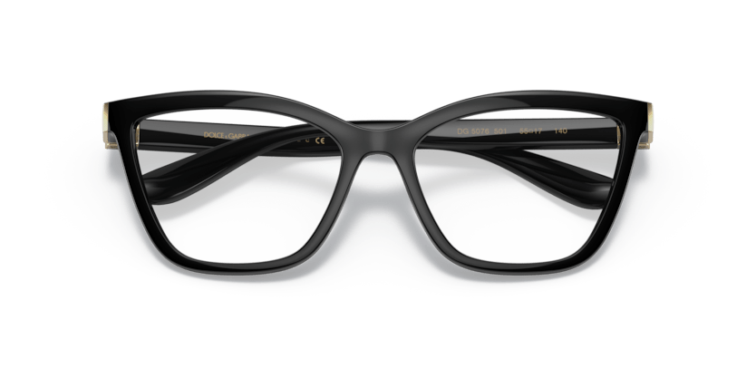 0DG5076 - Dolce & Gabbana - Black - (Black 501) - 55 - 17 - 140 MM - Ardor Eyewear 8056597548823