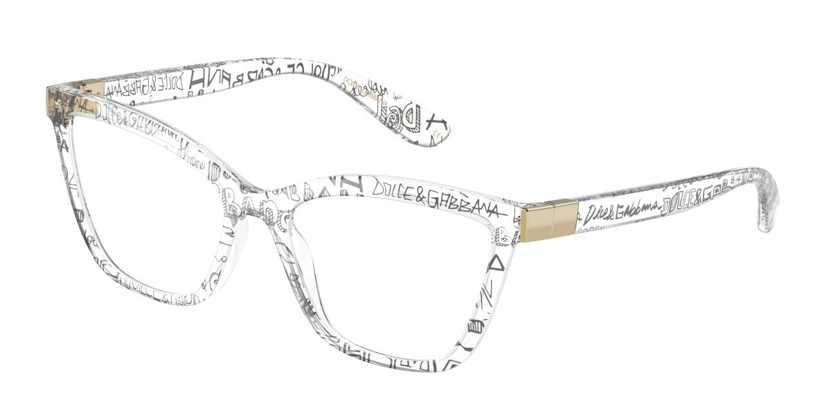 0DG5076 - Dolce & Gabbana - Transparent - (Transparent Graffiti 3314) - 55 - 17 - 140 MM - Ardor Eyewear 8056597548847