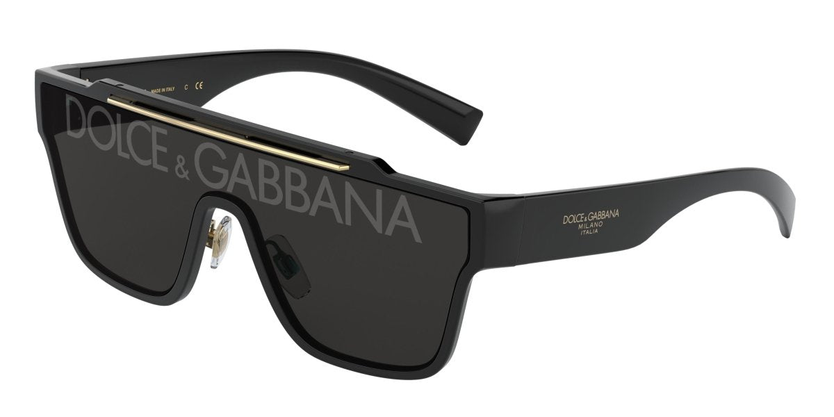 0DG6125 - Dolce & Gabbana - (Black) Dark Grey Tampo D&G Silver - 35 - 135 - 145 MM - Ardor Eyewear 8056597238656