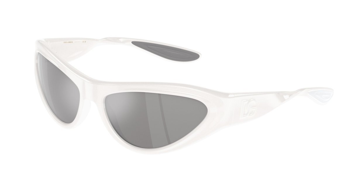 0DG6190 - Dolce & Gabbana - (White) Light Grey Mirror Silver 80 - 60 - 16 - 130 MM - Ardor Eyewear 8056597951647