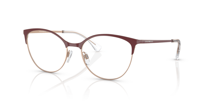 0EA1087 - Emporio Armani - Red - (Shiny Red/Rose Gold 3345) - 54 - 17 - 140 MM - Ardor Eyewear 8056597755665