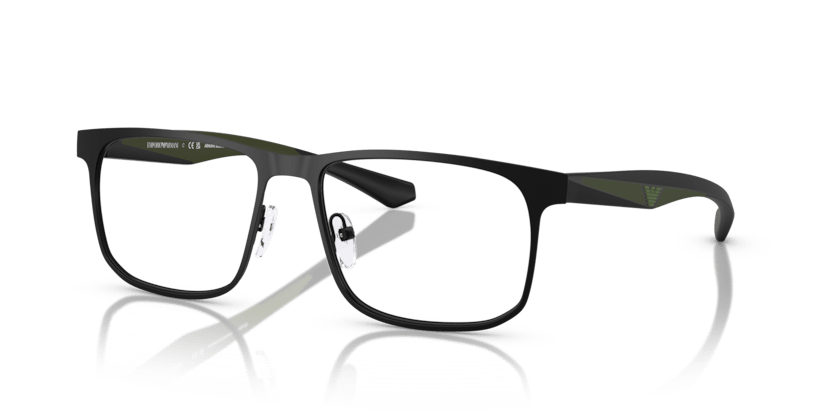 0EA1163 - Emporio Armani - Black - (Matte Black 3001) - 53 - 17 - 145 MM - Ardor Eyewear 8056262235348