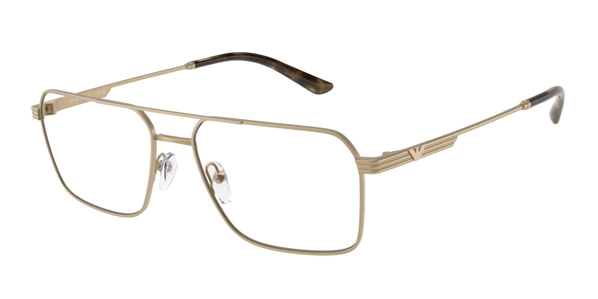 0EA1166 - Emporio Armani - Gold - (Matte Pale Gold 3002) - 55 - 17 - 145 MM - Ardor Eyewear 8056262242124