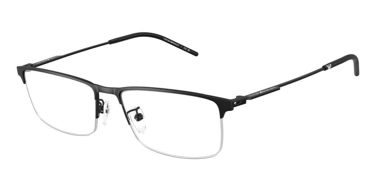 0EA1168D - Emporio Armani - Black - (Matte Black 3001) - 56 - 17 - 145 MM - Ardor Eyewear 8056262294796