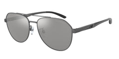 0EA2129D - Emporio Armani - (Matte Gunmetal) Polar Grey Mirror Silver Polarized - 59 - 17 - 145 MM - Ardor Eyewear 8056597629898