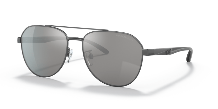 0EA2129D - Emporio Armani - (Matte Gunmetal) Polar Grey Mirror Silver Polarized - 59 - 17 - 145 MM - Ardor Eyewear 8056597629898