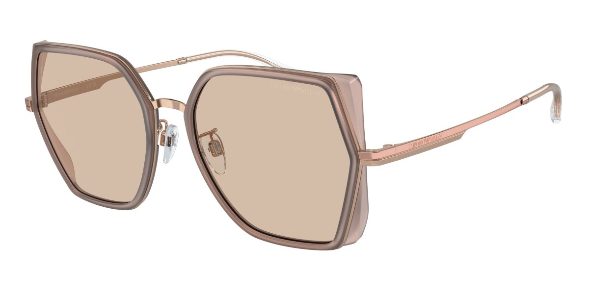 0EA2142D - Emporio Armani - (Opaline Pink/Rose Gold) Light Brown - 56 - 19 - 145 MM - Ardor Eyewear 8056597835442