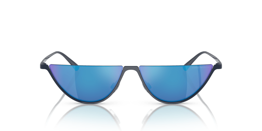 0EA2143 - Emporio Armani - (Shiny Blue) Green Mirror Light Blue - 57 - 12 - 145 MM - Ardor Eyewear 8056597834759