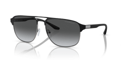 0EA2144 - Emporio Armani - (Matte Gunmetal/Black) Polar Grey Gradient Polarized - 60 - 16 - 145 MM - Ardor Eyewear 8056597944847