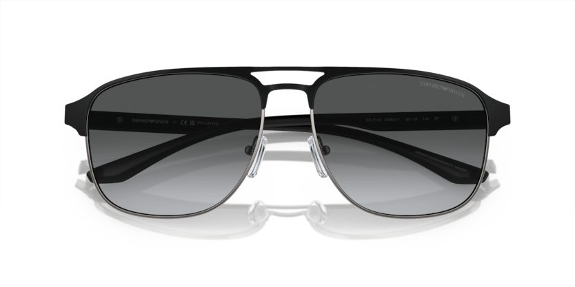 0EA2144 - Emporio Armani - (Matte Gunmetal/Black) Polar Grey Gradient Polarized - 60 - 16 - 145 MM - Ardor Eyewear 8056597944847