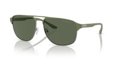 0EA2144 - Emporio Armani - (Matte Gunmetal/Sage Green) Dark Green - 60 - 16 - 145 MM - Ardor Eyewear 8056597944861