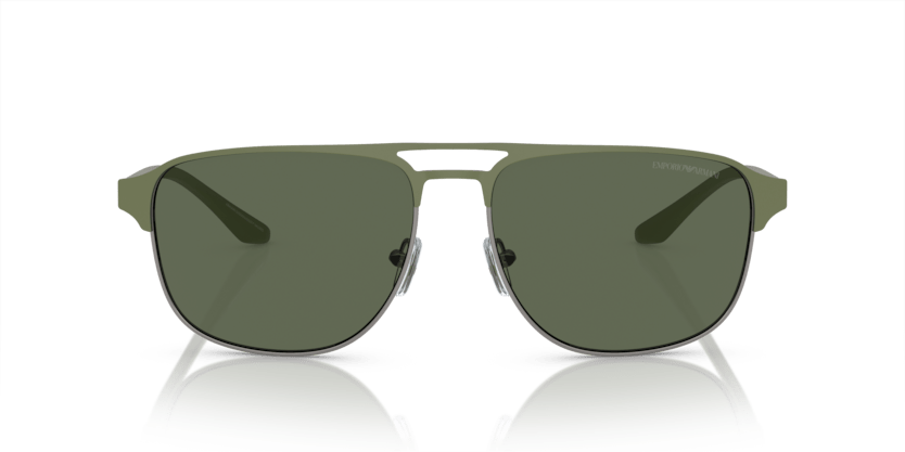 0EA2144 - Emporio Armani - (Matte Gunmetal/Sage Green) Dark Green - 60 - 16 - 145 MM - Ardor Eyewear 8056597944861