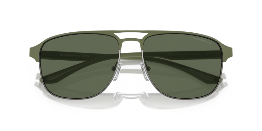 0EA2144 - Emporio Armani - (Matte Gunmetal/Sage Green) Dark Green - 60 - 16 - 145 MM - Ardor Eyewear 8056597944861