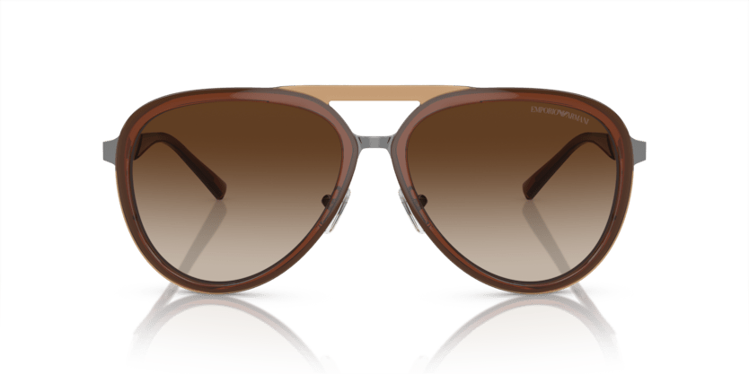 0EA2145 - Emporio Armani - (Shiny Transparent Brown) Gradient Brown - 59 - 16 - 145 MM - Ardor Eyewear 8056597950824