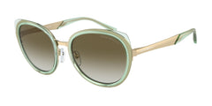 0EA2146 - Emporio Armani - (Shiny Pale Gold) Gradient Green - 53 - 19 - 140 MM - Ardor Eyewear 8056597944328