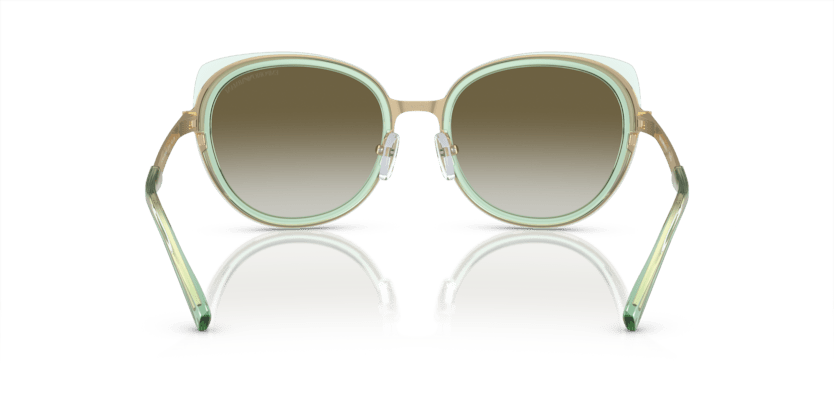 0EA2146 - Emporio Armani - (Shiny Pale Gold) Gradient Green - 53 - 19 - 140 MM - Ardor Eyewear 8056597944328