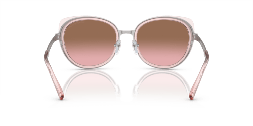 0EA2146 - Emporio Armani - (Shiny Silver) Pink Gradient Brown - 53 - 19 - 140 MM - Ardor Eyewear 8056597944335