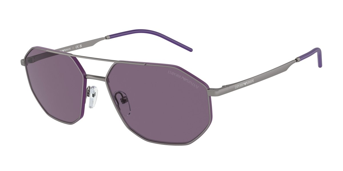 0EA2147 - Emporio Armani - (Matte Gunmetal) Violet - 58 - 16 - 145 MM - Ardor Eyewear 8056597947299