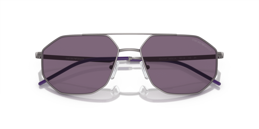 0EA2147 - Emporio Armani - (Matte Gunmetal) Violet - 58 - 16 - 145 MM - Ardor Eyewear 8056597947299