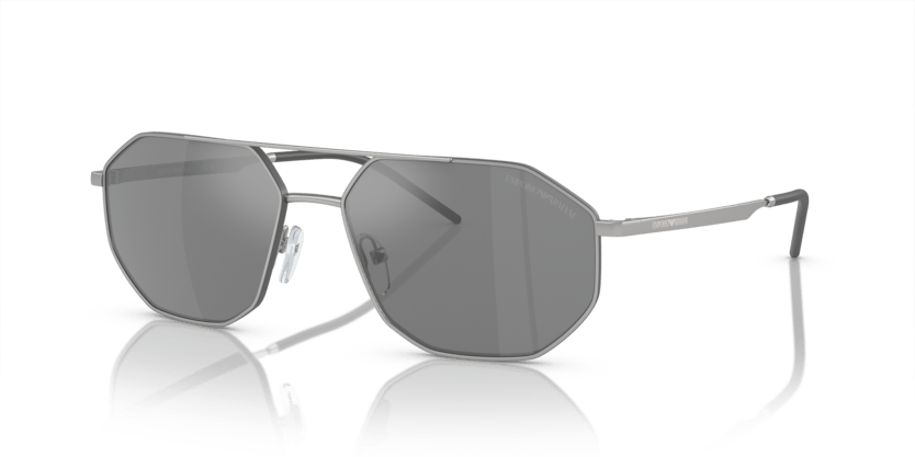 0EA2147 - Emporio Armani - (Matte Silver) Grey Mirror Silver - 58 - 16 - 145 MM - Ardor Eyewear 8056597947305