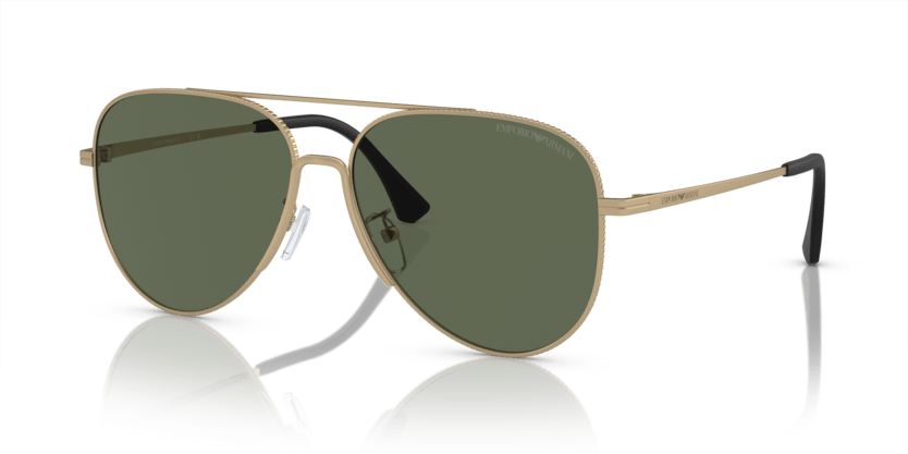 0EA2149D - Emporio Armani - (Matte Pale Gold) Dark Green - 60 - 15 - 145 MM - Ardor Eyewear 8056597964371