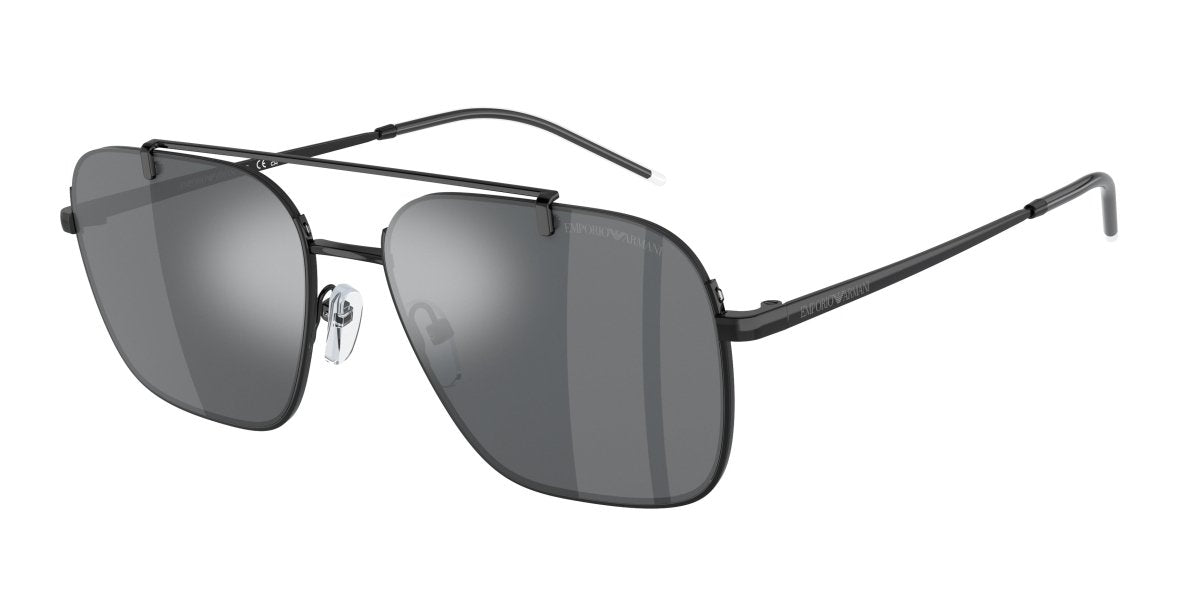 0EA2150 - Emporio Armani - (Shiny Black) Light Grey Mirror Black - 57 - 17 - 145 MM - Ardor Eyewear 8056597951920