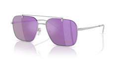 0EA2150 - Emporio Armani - (Shiny Silver) Grey Mirror Violet - 57 - 17 - 145 MM - Ardor Eyewear 8056597951890