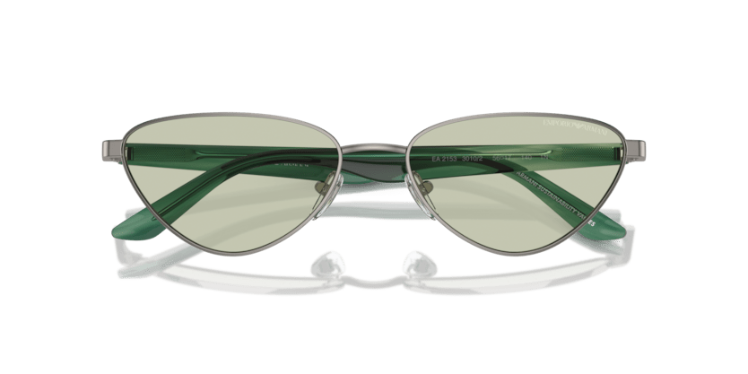 0EA2153 - Emporio Armani - (Shiny Gunmetal) Light Green - 56 - 17 - 140 MM - Ardor Eyewear 8056262039106