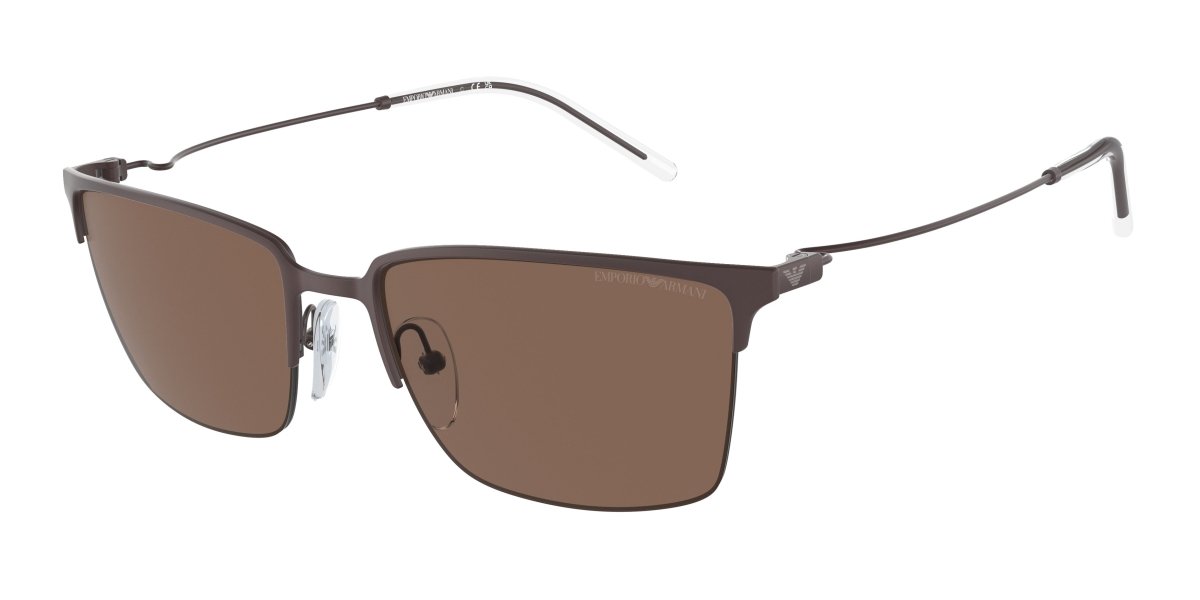 0EA2155 - Emporio Armani - (Matte Brown) Dark Brown - 58 - 19 - 145 MM - Ardor Eyewear 8056262035825