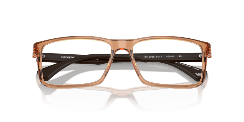 0EA3038 - Emporio Armani - Brown - (Shiny Transparent Brown 5044) - 54 - 16 - 140 MM - Ardor Eyewear 8056262082553