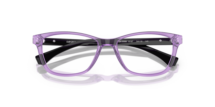 0EA3099 - Emporio Armani - Violet - (Shiny Transparent Violet 6197) - 54 - 16 - 140 MM - Ardor Eyewear 8056262294949