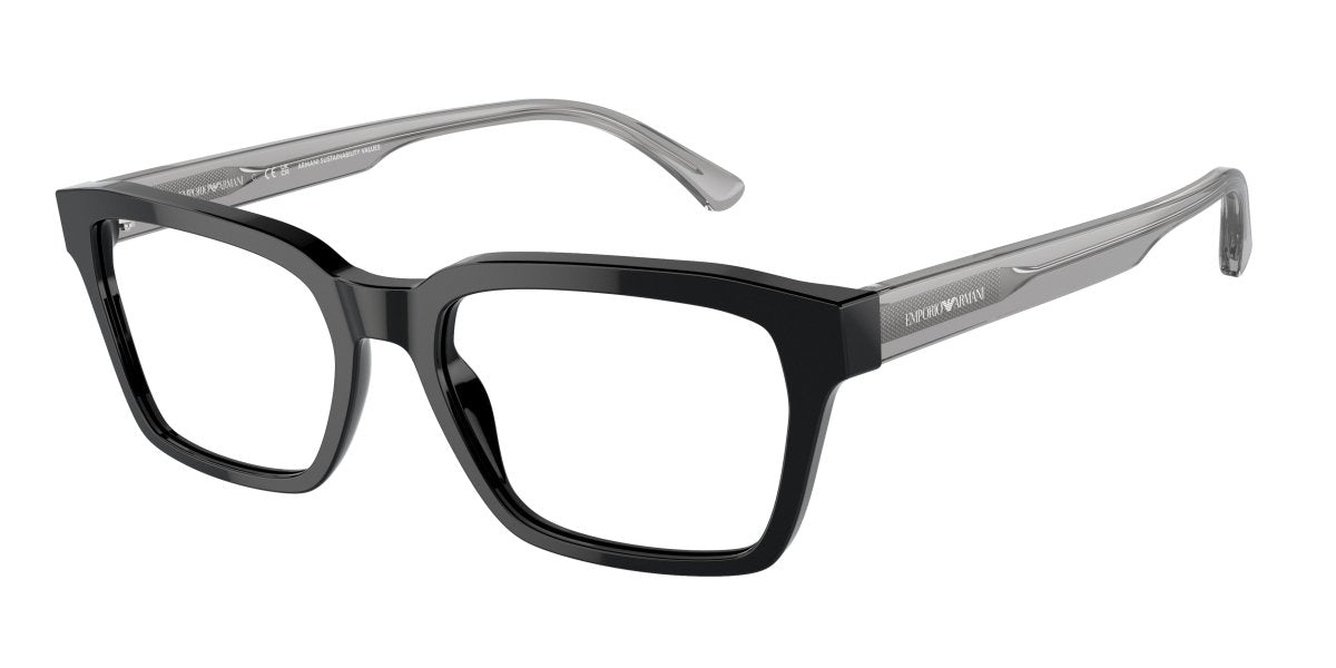 0EA3192 - Emporio Armani - Black - (Shiny Black 5378) - 53 - 18 - 145 MM - Ardor Eyewear 8056597975810