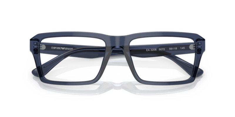 Blue - 0EA3206 8056597765299 EMPORIO ARMANI Eyeglasses Man Rectangle