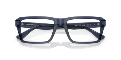 Blue - 0EA3206 8056597765299 EMPORIO ARMANI Eyeglasses Man Rectangle