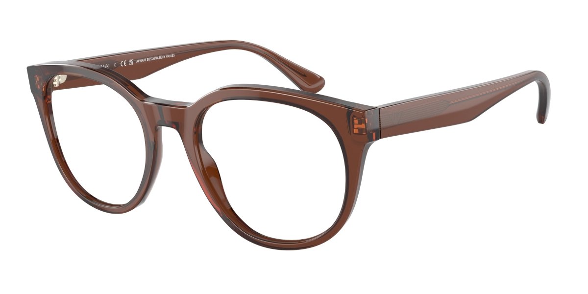 0EA3207 - Emporio Armani - Brown - (Shiny Transparent Brown 5044) - 51 - 20 - 145 MM - Ardor Eyewear 8056597765398