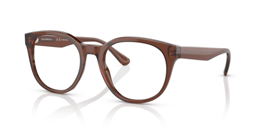 0EA3207 - Emporio Armani - Brown - (Shiny Transparent Brown 5044) - 51 - 20 - 145 MM - Ardor Eyewear 8056597765398