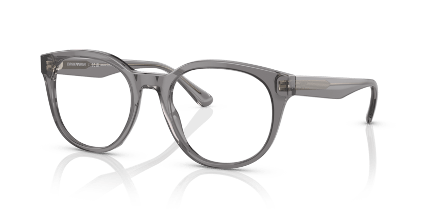 0EA3207 - Emporio Armani - Grey - (Shiny Transparent Grey 5075) - 51 - 20 - 145 MM - Ardor Eyewear 8056597765435