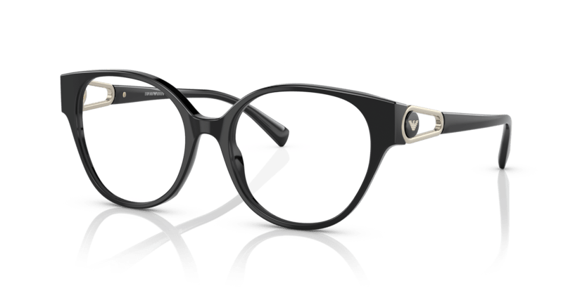 0EA3211 - Emporio Armani - Black - (Shiny Black 5017) - 53 - 17 - 140 MM - Ardor Eyewear 8056597755825