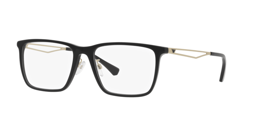 0EA3214D - Emporio Armani - Black - (Shiny Black 5017) - 56 - 18 - 145 MM - Ardor Eyewear 8056597755443